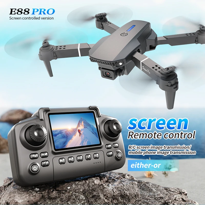Drone Ae Rc - Профессиональный дрон E88 PRO с экраном,