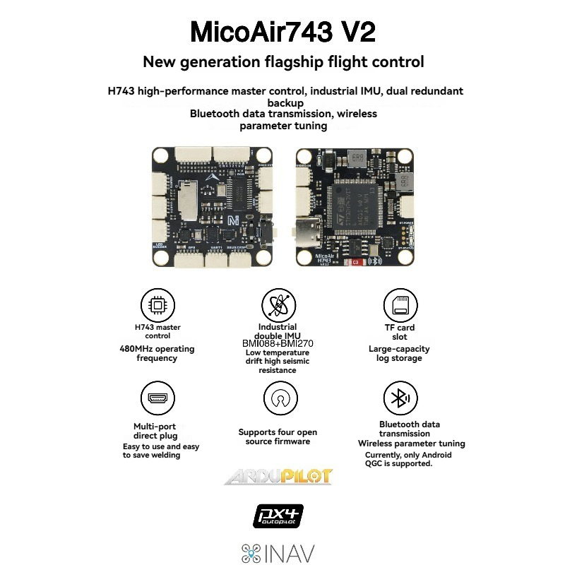 Контроллер полета MicoAir743 V – обзор и цена Drone Rc Leading